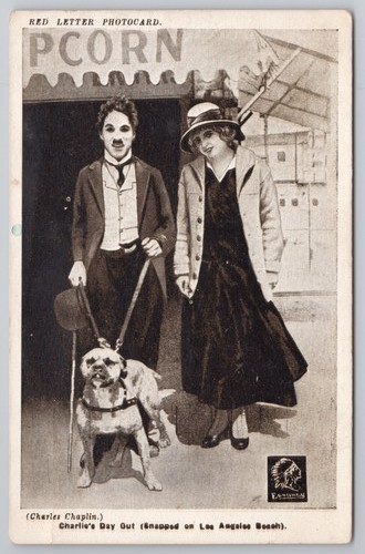 Vintage postcard charlie - vintage,