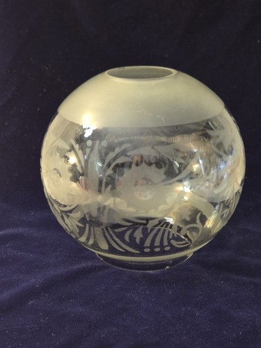 Vintage satin etched design - 8",