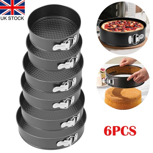 6pcs round cake making tins - 6pcs,