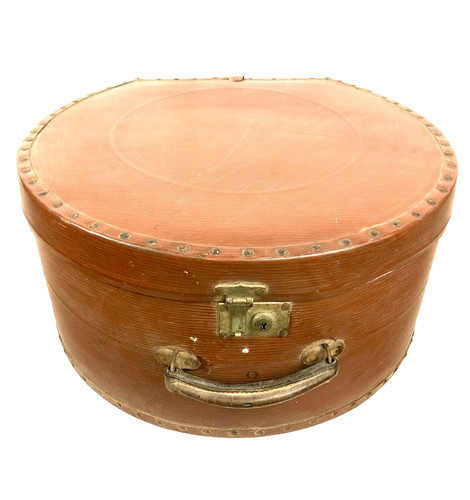 Large antique hatbox - , –