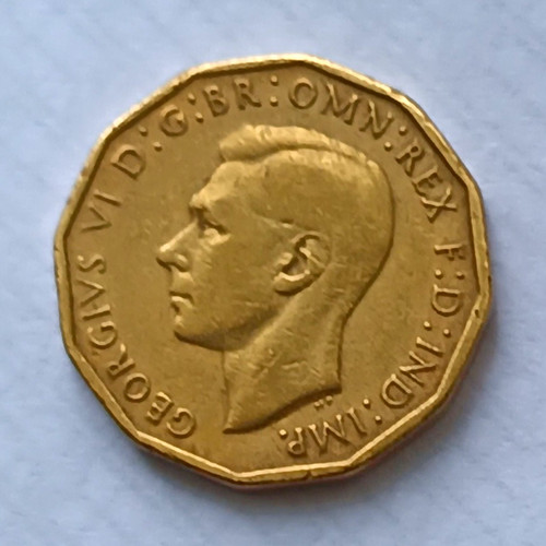 George 1942 threepence - george,