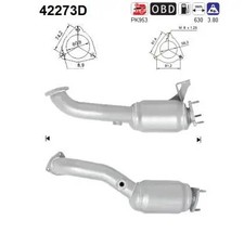 CATALYTIC CONVERTER FITS: AUDI