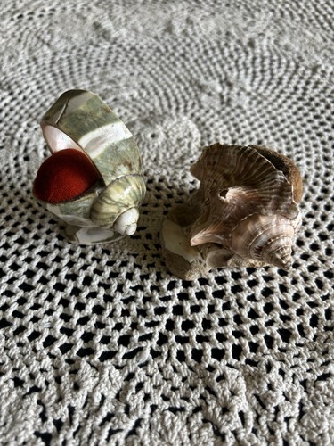 Vintage shell pin cushion lot - shell,