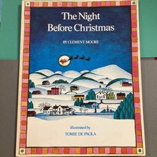 Vintage 1982 The Night Before Christmas  Illustrated Book Tomie De Paola