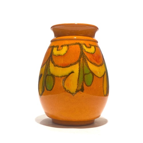 Poole pottery orange delphis - pottery,