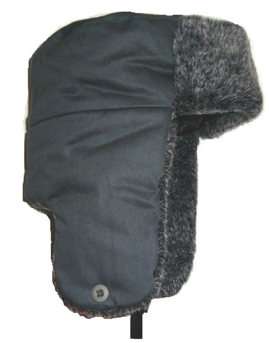 Faux fur trapper hat - fur, mens