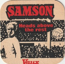 BEER MAT - VAUX BREWERY - SAMSON HEADS ABOVE THE REST - (Cat No 120) - (1976)