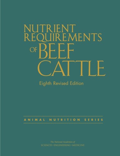 Nutrient requirements beef - of,