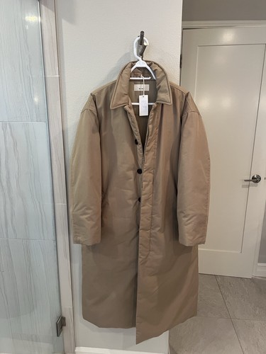 Padded trench coat