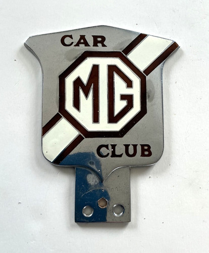 Vintage car club badge - mg,