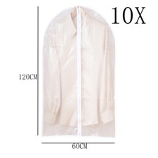 10Pcs Clear Polythene Garment