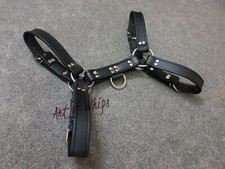 MEN LEATHER ADJUSTABLE CHEST