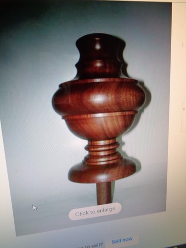 Wood finial unfinished for - wood,