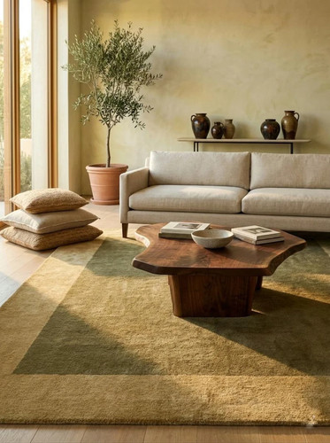Hand tufted wool - wool, rug