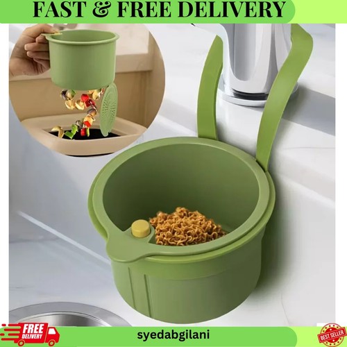 Hanging sink strainer basket - hanging,