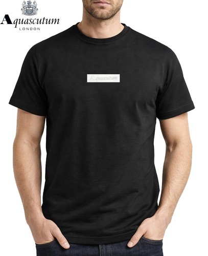 Aquascutum shirt mens black - aquascutum,