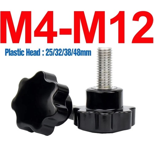 Carbon steel hand knob - hand, screws