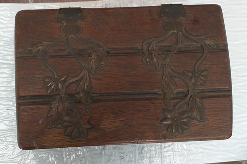 Antique victorian brass inlaid