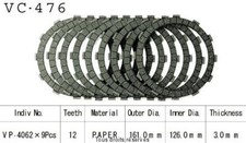 Set of 9 clutch trim discs