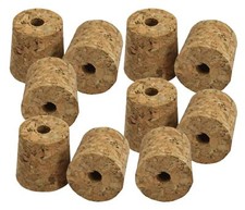 10 x Bored Cork Bungs - To Fit