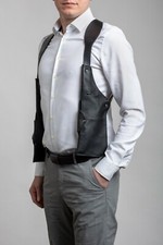 Leather shoulder holster bag
