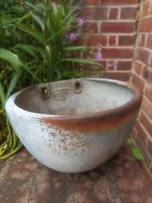 Vintage Metal Heavy Farm Trough Wall Planter Garden