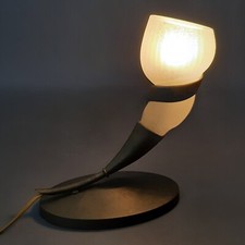 Table lamp brass satin glass - brass,