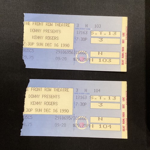 1990 kenny rogers front row - kenny,