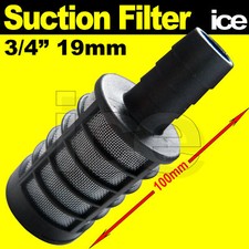 PRESSURE WASHER WATER SUCTION FILTER BARREL DRUM 3/4" HOSE BARB KARCHER PETROL