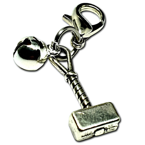 Thors hammer collar charm - collar,
