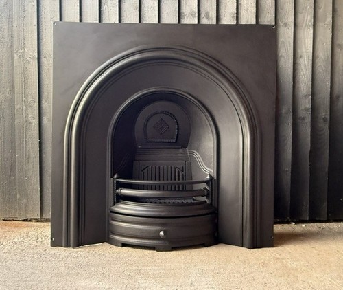 Cast iron fireplace arched - fireplace,