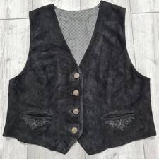 Vtg Suede Leather Western