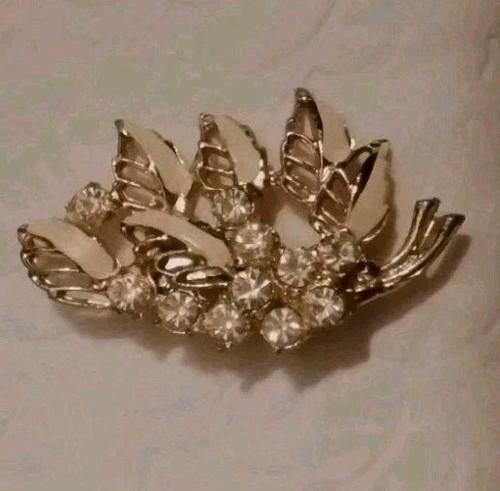Vintage gold tone with clear - with,