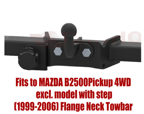 Flange neck tow bar - tow, mazda