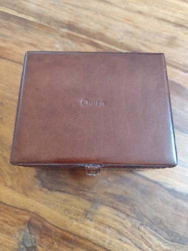 Leather stud keepsake box - keepsake,