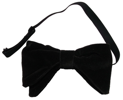 Velvet bow tie - bow, vintage