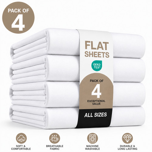 Pack white flat - of,