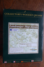 Wentworth wooden jigsaw. Map of North Tawton, Devon. 250 pieces.