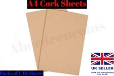 1-10 Cork Sheets A4 Model Diorama Craft Die Cutting Card Hobby Mat Coaster