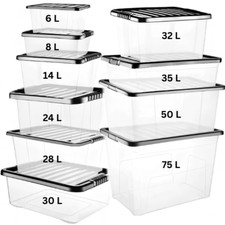 Clear Plastic Storage Boxes