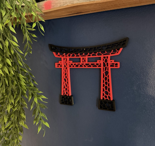 Japanese torii gate wall - wall, decor