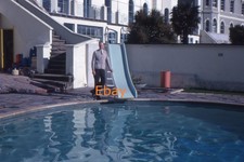 35mm slide man by swimming - man,