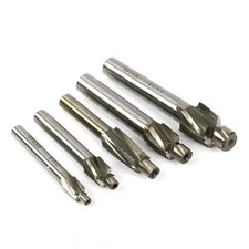 5Pcs HSS M3-M8 End Mill Cutter Set Counterbore Solid Slot Drill Bit Tool