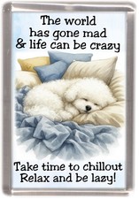 Bichon Frise Dog Fridge Magnet