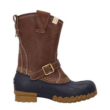 VISVIM Mens Decoy D Logger Boots Brown Mid Calf Buckle Closure UK 9 RRP 1210