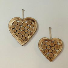 Rustic Wooden Hanging Heart