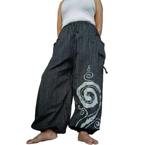 Black harem pants genie - black,