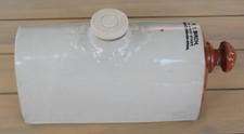 Large Two Tone Stoneware Hot Water/ Bed Warmer Bottle