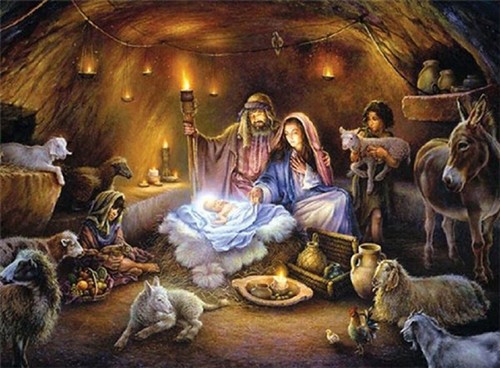 Christian art print room - print, no