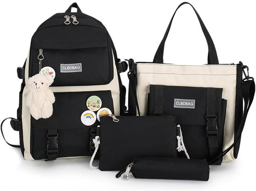 4pcs school bags - set, kawaii